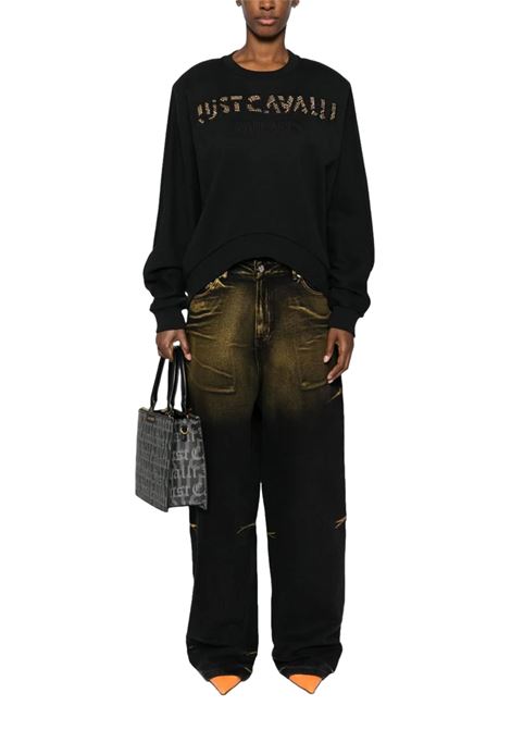 Felpa con borchie JUST CAVALLI | Felpe | 77PAIE15 CF102899